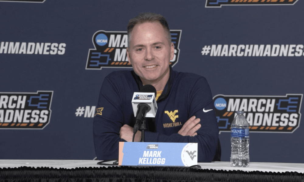 WVU Women's Basketball HC Mark Kellogg at NCAA Tournament